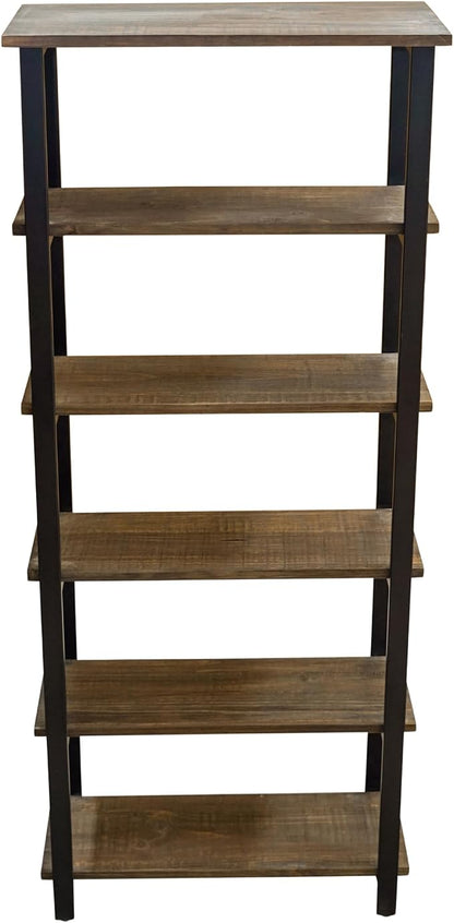 Alaterre Furniture Pomona Living Room 6-Tier Solid Wood Bookcase - Image 11