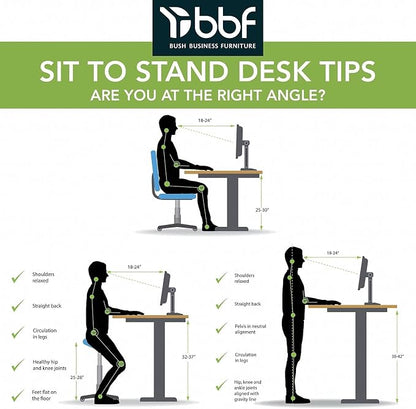 Bush Business Furniture 48-inch Electric Height Adjustable Standing Desk - Image 5