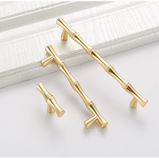 6pcs Bamboo Shape Solid Zinc Alloy Cabinet Knobs Handle pulls, Dresser Drawer - Image 3
