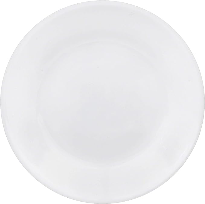 Corelle Vitrelle 6-Piece Salad Appetizer Plate Set Triple Layer Glass and Chip Resistant, 6-3/4-Inch Lightweight Round Plates, Winter Frost White