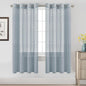 H.VERSAILTEX Linen Curtains Flax Linen Blended Curtain Panels by HVERSAILTEX
