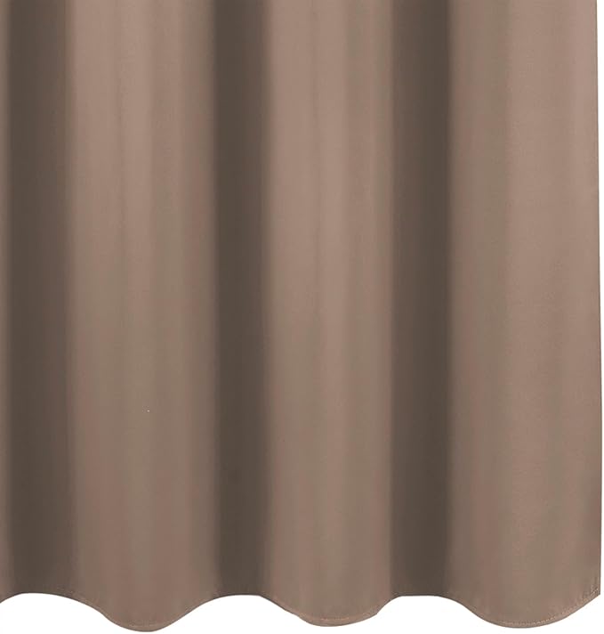 Blackout Curtains 66 x 72 Inch Long Cappuccino Curtains Set of 2 Panels Room - Image 8