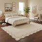 GarveeHome 6x9 Scalloped Area Rug Soft Washable Rug by GarveeHome