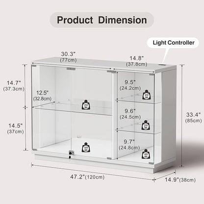 Lvifur Glass Display Cabinet - Image 2
