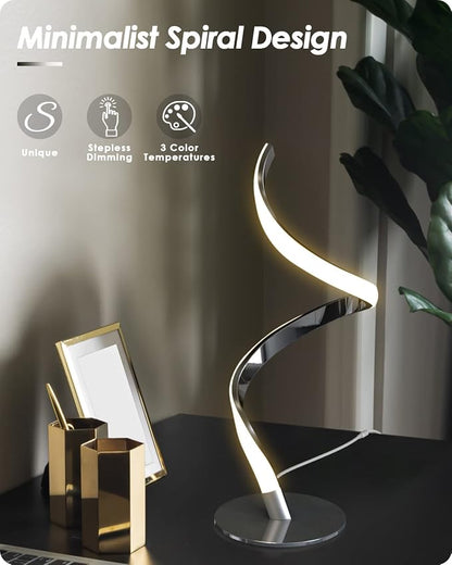 Yarra-Decor Modern Spiral Bedside Lamp - Image 3