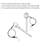 UXCELL 1 Pcs Quick Release Pin, 5/16" x 3" (Dia. x L), Silver, 304 Stainless Steel