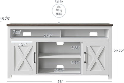 BELLEZE 58 Inch TV Stand, Contemporary Entertainment Center - Image 5