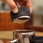 Flexzion Espresso Distribution Tool 58mm Coffee Leveler, Adjustable Depth and Universally Compatible Espresso Leveler for 58mm Portafilters and Espresso Machines