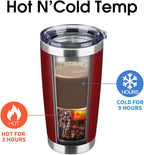 20oz Tumbler Bulk Stainless Steel Vacuum Insulated Tumblers with Lid Double Wall Travel Mug, Durable Powder Coated Coffee Cup, Suitable for Ice Drinks and Hot Beverage (Red 12pack)