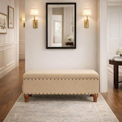 HomePop Large Rectangle Storage Bench - Image 5