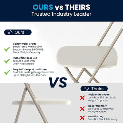 Flash Furniture Hercules Series Plastic Folding Chairs - Image 9