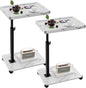 C Table End Table Adjustable Height, 360°Swivel TV Tray Table by Unknown