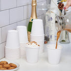 LITOPAK 270 Pack 10 oz Disposable Paper Coffee Cup, Drinking Cups for Water, White Paper Hot Coffee Cups, Suitable for Party, Picnic, Travel, and Events