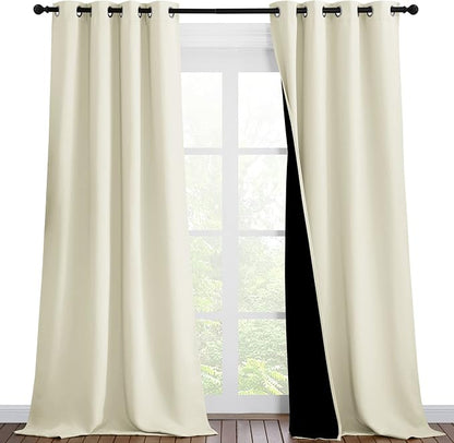 NICETOWN Thermal Insulated 100% Blackout Curtains, Noise Reducing Performance by NICETOWN