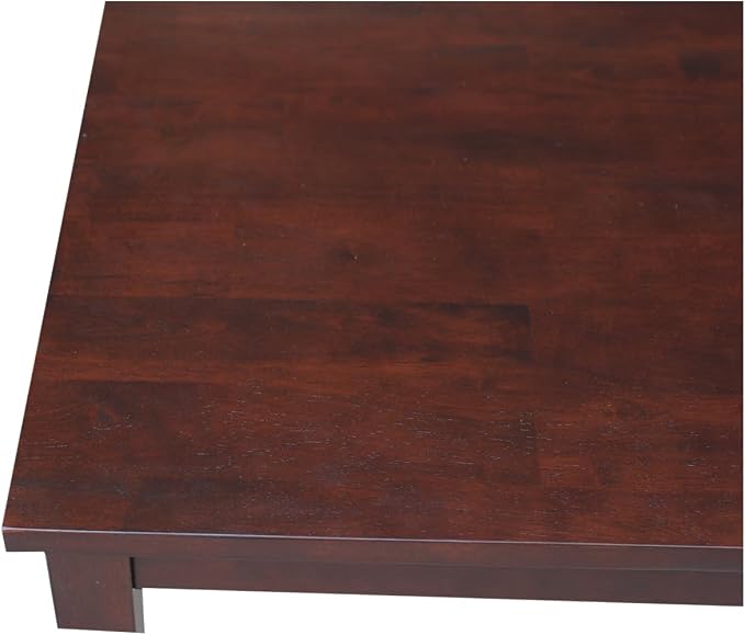 HomeStock Asian Aesthetics Table in Linen White, Made from Solid Parawood - Image 6