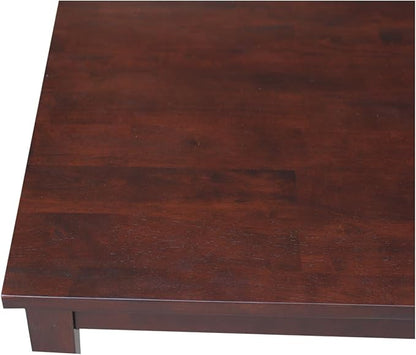 HomeStock Asian Aesthetics Table in Linen White, Made from Solid Parawood - Image 6