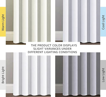 H.VERSAILTEX White Curtains for Sliding Glass Door Room Divider Curtains Noise - Image 4