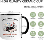 Book Lovers 11oz Coffee Mug, Bookish Gifts for Readers, Christmas Gifts for Book Lovers, Book Club Gifts, Cat Lover Gifts, Gifts for Librarians Her Best Friend