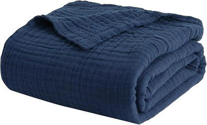 EMME Muslin Blankets for Adults Throw Blanket for Couch Breathable Gauze Soft - Image 8