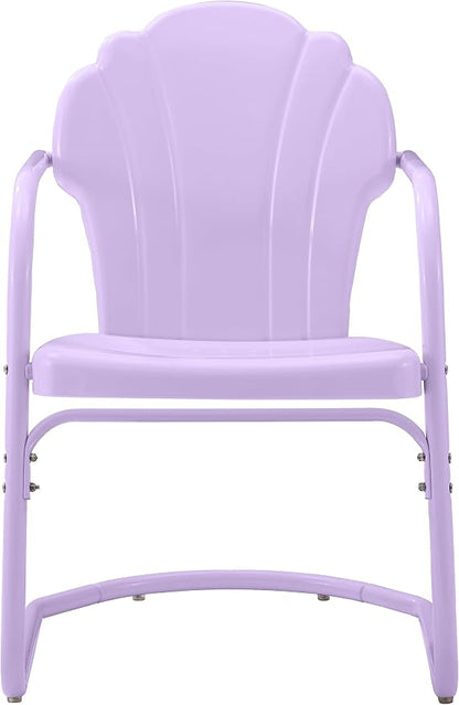 Crosley Furniture Tulip 2-Piece Outdoor Chair Set, Vintage Retro Metal Patio - Image 4