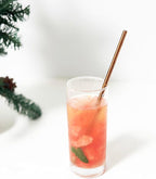 10 Pcs Stainless Steel Straws, Reusable Drinking Straws, 5 Straight + 5 Bent Metal Straws Set With 2 Pcs Cleaning Brushes (Rose Gold, 8.5 Inch)