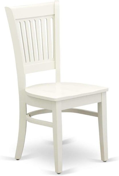 East West Furniture NDVA5-LWH-W 5 Piece Dining Table Set - Image 9