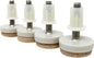 Shepherd Hardware 4 Pack 1" Threaded Felt Furniture Glides by Shepherd