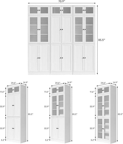 TUSY 85.5" Modern Tall Bookcase - Image 2