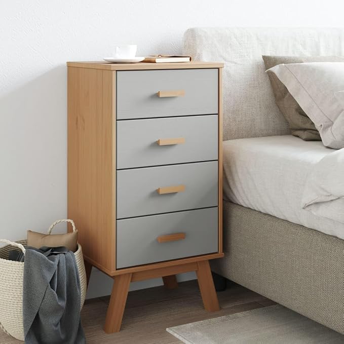 Scandinavian Style Bedside Cabinet - Image 3