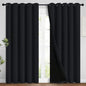 Yakamok Black 100% Blackout Curtains 96 Inches Long by Yakamok
