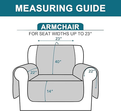Turquoize 100% Waterproof Sofa Covers Chair Cover Slipcover Couch Protector - Image 5
