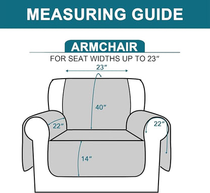 Turquoize 100% Waterproof Sofa Covers Chair Cover Slipcover Couch Protector - Image 5