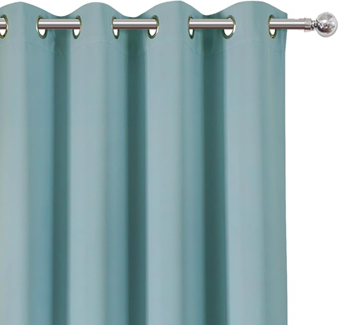 Stone Blue Thermal Blackout Curtains/52 x 72 Inch/Set of 2 Panels Room - Image 6