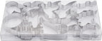 Dinosaur Cookie Cutters Set Small Size Stainless Steel Shaped for Kids Birthday Party Supplies,Footprint,Dinosaur Eggs,different dinosaur shapes.