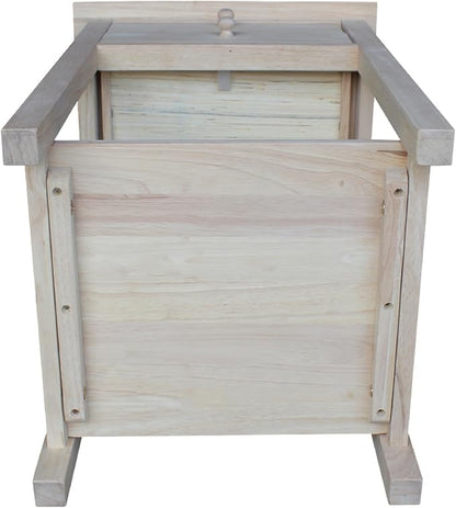 International Concepts, 25.6"H Rectangular Lamp/ End/ Side Table, 2 Drawers - Image 11