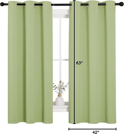 NICETOWN Nursery Curtains 63 inch Long, Thermal Insulated & Room Darkning - Image 9