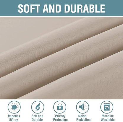 H.VERSAILTEX Blackout Patio Curtains 100 x 108 Inches - Image 4