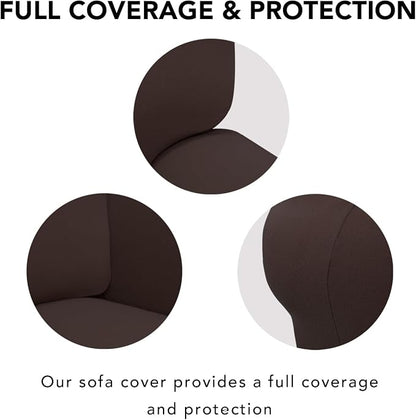 PureFit Super Stretch Sofa Slipcover – Spandex Non Slip Soft Couch Sofa Cover - Image 4