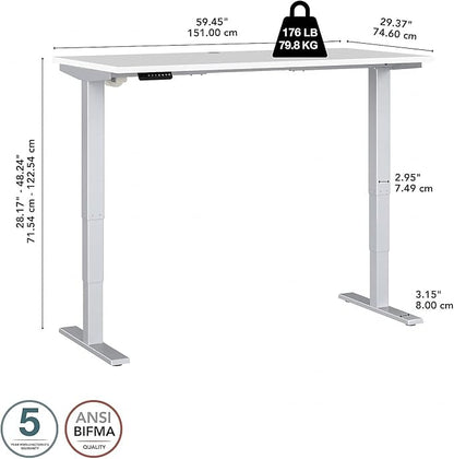 Bush Business Furniture 60-inch Electric Height Adjustable Standing Desk - Image 3