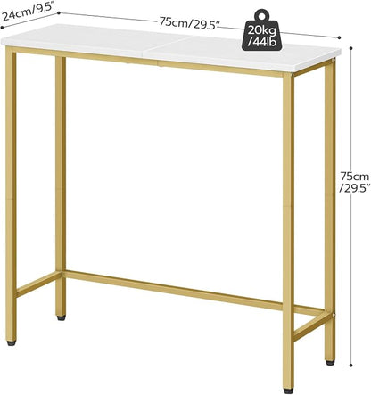 HOOBRO Narrow Console Table, 29.5" Small Entryway Table, Thin Sofa Table - Image 3