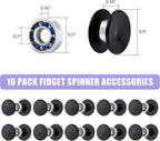NiArt Fidget Finger Spinner DIY Epoxy Resin Casting Silicone Mold Kit 5 Molds with 10 Bearings Set, Stress Reliever Hand Fidget Toy Gift for Kids and Adults Art Crafts Home Decorations Jewelry (Set B)