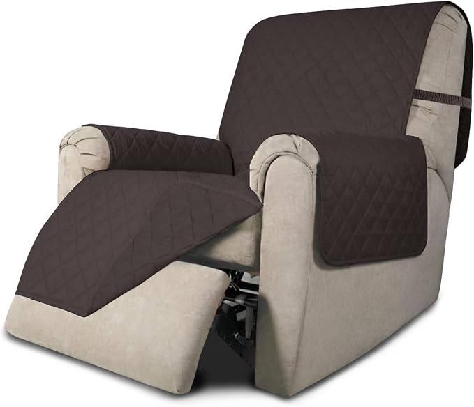 Easy-Going Reversible Couch Cover, Recliner 22 in, Chocolate/Chocolate | by Easy-Going
