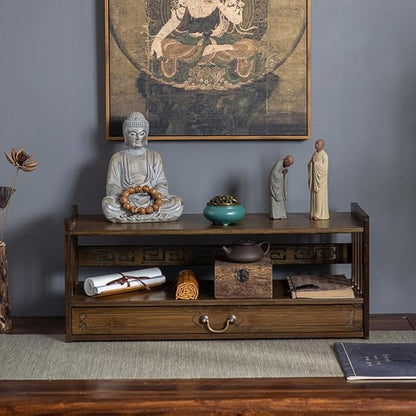Gdrasuya10 Walnut Meditation Table Altar Table, Floor Table - Image 4