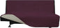 Easy-Going Reversible Couch Cover, Large Futon Sofa, Wine/Beige | Machine by Easy-Going