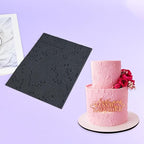mostsom Silicone Fondant Lace Mold Cake Decorating Stencil with Pearl Pattern - Flexible Baking Mat for Cookies, Cupcakes, Chocolate - Reusable Pastry & Candy Making Tool (D_ Pearl)
