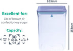 BopTop (1pc - 900ml) Airtight Food Storage Container – Mechanical Silicone Seal Canister - BPA-Free - 0.9Qt
