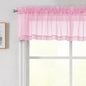 Pink Valances for Windows, Modern Solid Mini Small Window Curtains for Cafe by WelvetBLK