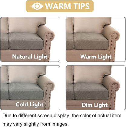 H.VERSAILTEX Super Stretch Individual Seat Cushion Covers Sofa Covers Couch - Image 7