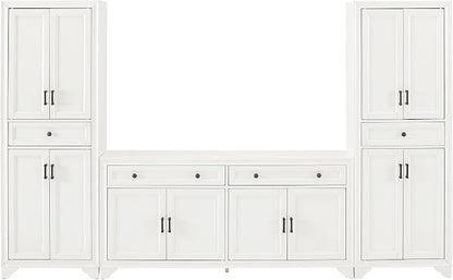 Crosley Furniture Tara 3-Piece Modern Farmhouse Sideboard Buffet Cabinet and - Image 4