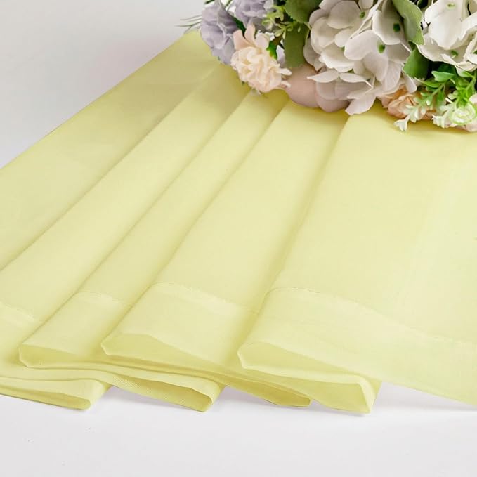 Chyhomenyc Sheer Tier Curtains 24 Inch Length - Image 9